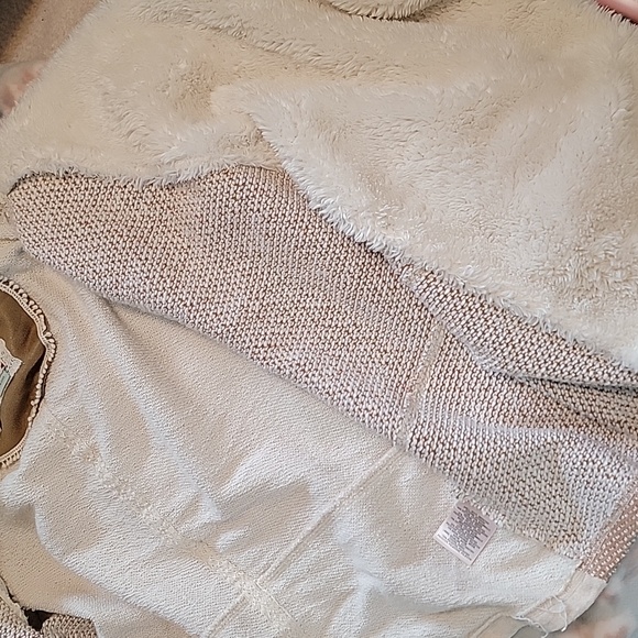 Anthropologie Saturday Sunday Sherpa Waterfall Open Front Sweater - Picture 10 of 12